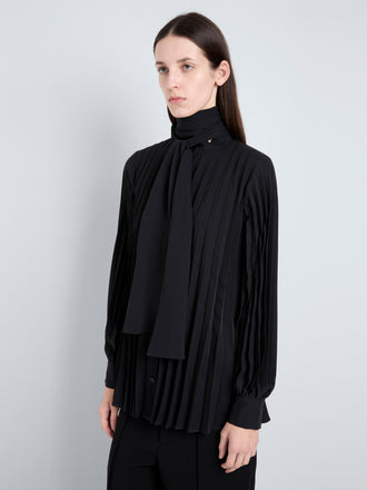 Proenza Schouler detail image of Soomin Top in Technical Crepe in black
