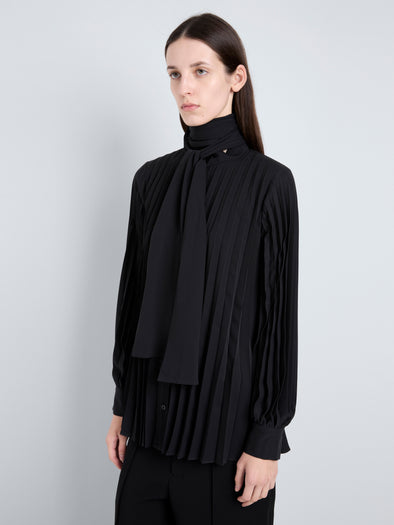 Proenza Schouler detail image of Soomin Top in Technical Crepe in black