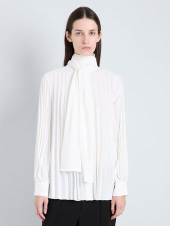 Proenza Schouler front cropped image of Soomin Top in Technical Crepe in off white
