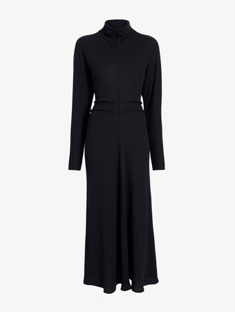 Proenza Schouler Still Life Image of Soren Dress in Rib Crepe in Black