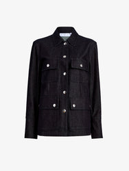 Proenza Schouler Still Life Image of Stella Jacket in Stretch Twill in Indigo