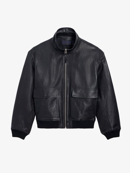 Proenza Schouler Mens Sterling Bomber in Leather - Black