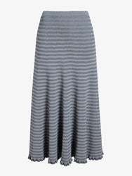 Proenza Schouler Still life image of Stina Skirt in Geo Knits in Slate