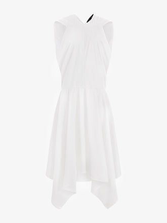 Proenza Schouler Still Life image of Sybella Dress in Classic Cotton Shirting in Optic White 