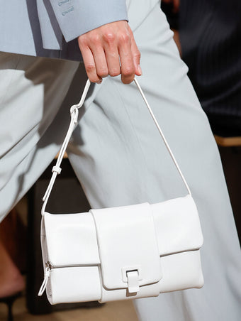 Runway image of Flip Shoulder Bag in white