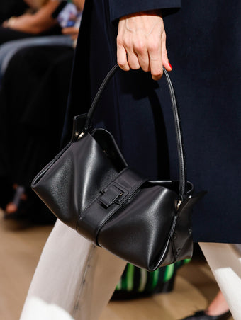 Runway image of Park Shoulder Bag in black