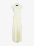 Proenza Schouler Still Life image of Tamara Dress in Sheer Crepe Jersey in Pale Yellow