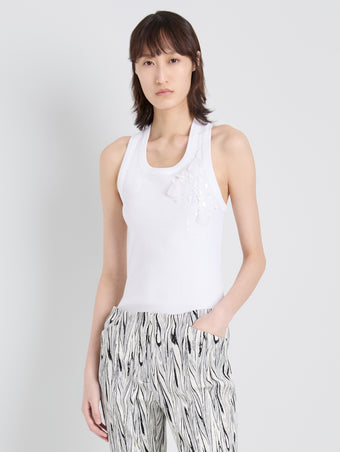 Tana Top in Embroidered Cotton