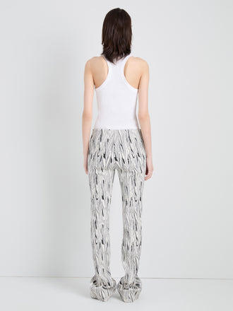 Proenza Schouler back image of Tana Top in Embroidered Cotton in White