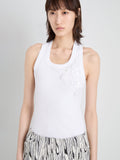 Proenza Schouler detailed image of Tana Top in Embroidered Cotton in White