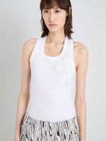 Proenza Schouler detailed image of Tana Top in Embroidered Cotton in White