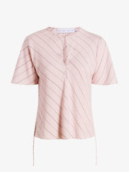 Proenza Schouler Still Life Image of Tasha Top in Pinstripe Flou in Orchid Black
