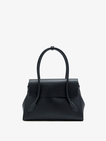 Front image of Tate Bag in Smooth Calfskin in BLACK