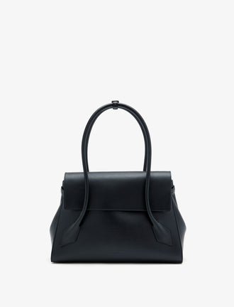 Front image of Tate Bag in Smooth Calfskin in BLACK