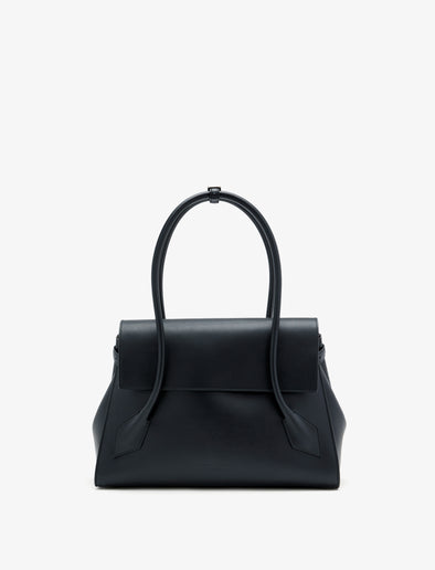 Front image of Tate Bag in Smooth Calfskin in BLACK