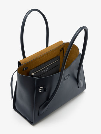 Interior image of Tate Bag in Smooth Calfskin in BLACK