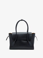 Front image of Tate Bag in Smooth Calfskin in BLACK
