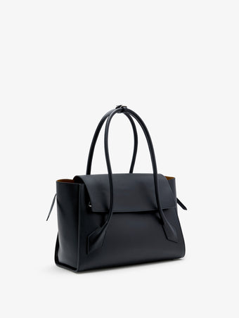 Side image of Tate Bag in Smooth Calfskin in BLACK