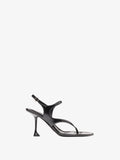 Proenza Schouler Still Life Front Image of Tee 85 Thong Sandal In Slick Nappa in Black