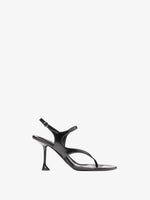 Proenza Schouler Still Life Front Image of Tee 85 Thong Sandal In Slick Nappa in Black