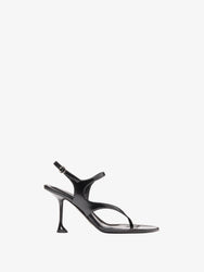 Proenza Schouler Still Life Front Image of Tee 85 Thong Sandal In Slick Nappa in Black