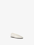 Proenza Schouler Still Life Side Image of Tee Perforated Ballerina Flats In Ivory