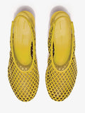 Proenza Schouler Aerial image of Tee Perforated Slingback Pumps in Nappa in canary