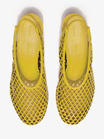 Proenza Schouler Aerial image of Tee Perforated Slingback Pumps in Nappa in canary