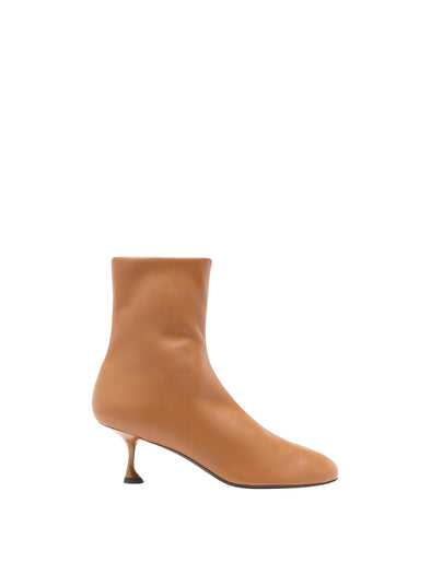 Proenza Schouler side image of Tee Stretch Booties in Tobacco
