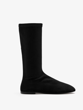 Proenza Schouler Front image of Tee Stretch Flat Boot in Black