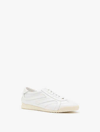 Proenza Schouler front 3/4 image of Track Sneaker in white