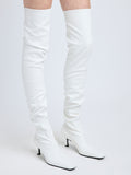 Proenza Schouler image of model wearing Trap Over The Knee Boots - 60mm in white