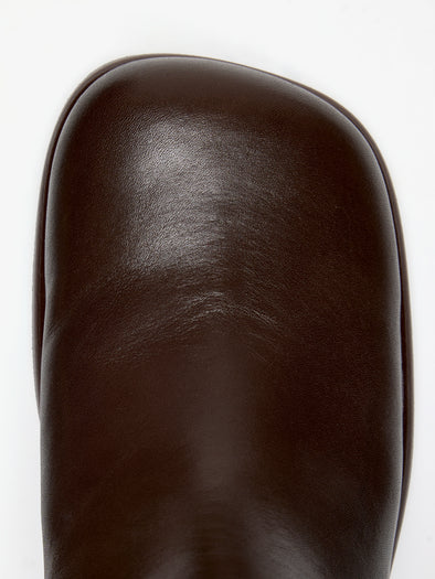 Proenza Schouler Still Life Image of Aerial View of Esme Boot in Shiny Calf in Umber