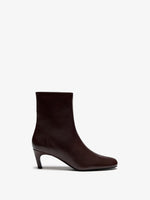 Proenza Schouler Front Still life image of Uma Ankle Boots in Tripon in Umber