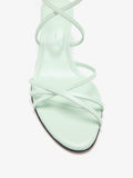 Proenza Schouler Still Life Detail Image of Uma Ankle Strap Sandals in Mint