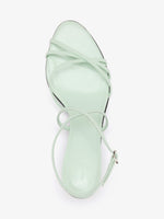 Proenza Schouler Still Life Aerial Image of Uma Ankle Strap Sandals in Mint