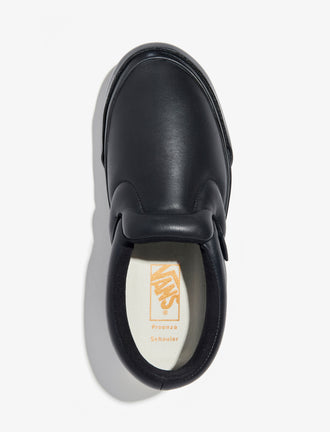 Aerial image of Vans x Proenza Schouler Puffy Slip-On Shoes in black
