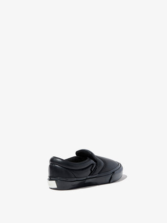 Back 3/4 image of Vans x Proenza Schouler Puffy Slip-On Shoes in black