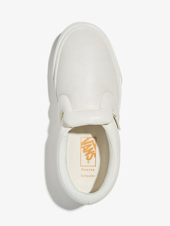 Aerial image of Vans x Proenza Schouler Puffy Slip-On Shoes in ecru