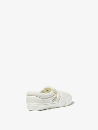 Back 3/4 image of Vans x Proenza Schouler Puffy Slip-On Shoes in ecru