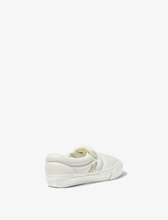 Back 3/4 image of Vans x Proenza Schouler Puffy Slip-On Shoes in ecru