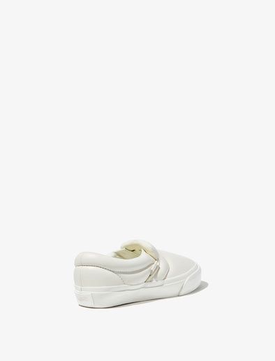 Back 3/4 image of Vans x Proenza Schouler Puffy Slip-On Shoes in ecru