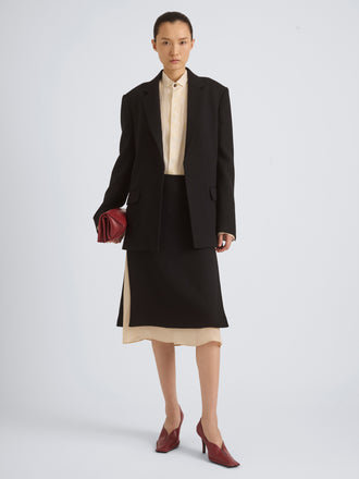 Vessa Jacket in Stretch Wool Crepe