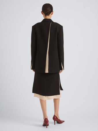 Vessa Jacket in Stretch Wool Crepe