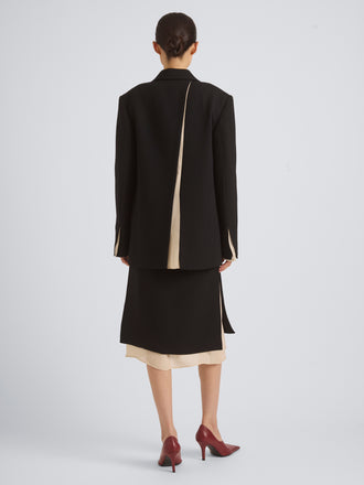 Vessa Jacket in Stretch Wool Crepe