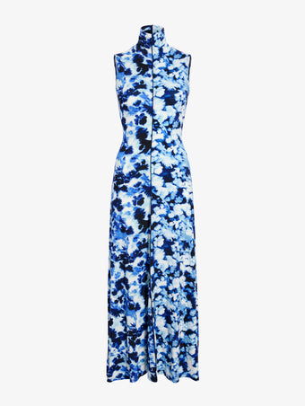 Proenza Schouler Still life image of Valentina Dress in Printed Soft Jersey in InkSky