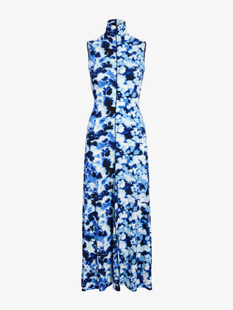 Proenza Schouler Still life image of Valentina Dress in Printed Soft Jersey in InkSky