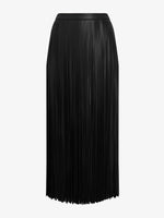 Proenza Schouler Still life image of Veda Skirt in Faux Leather Fringe in Black
