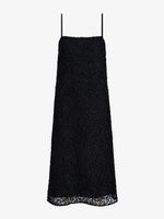 Proenza Schouler Still Life Image of Virginie Dress in Fringe Embroidery in Black 
