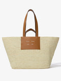 Front image of XL Morris Tote in Raffia in IVORY